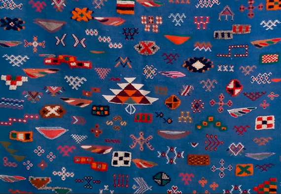 morrocan berber blue rugs