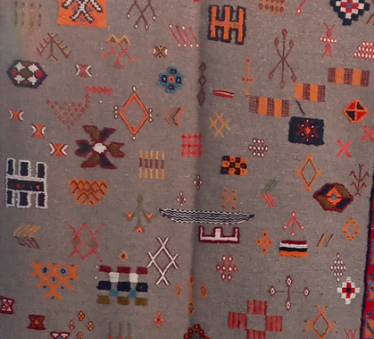 morrocan berber brown rug