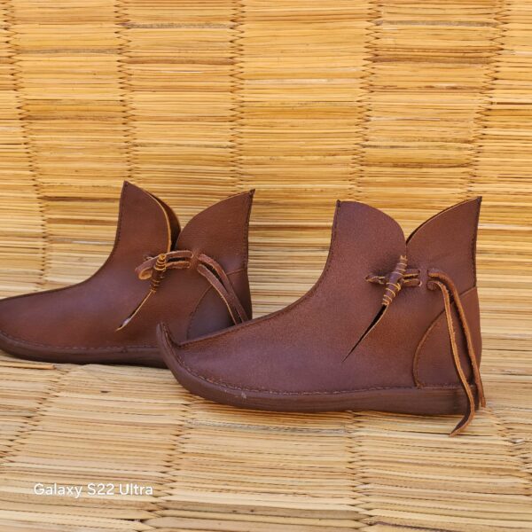 Moroccan Handmade Leather Pointed-Toe Ankle Boots