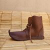 Moroccan Handmade Leather Pointed-Toe Ankle Boots